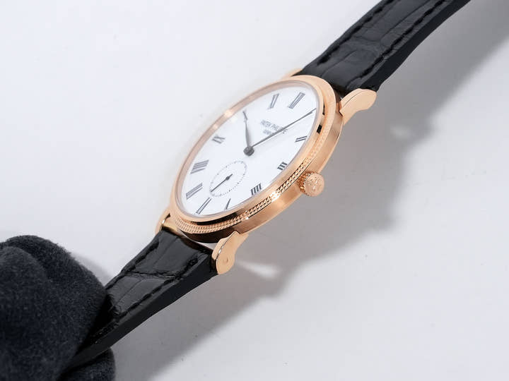 パテックフィリップ カラトラバ Ref.5116R-001 ローズゴールド エナメル文字盤 美中古 3i5223q6