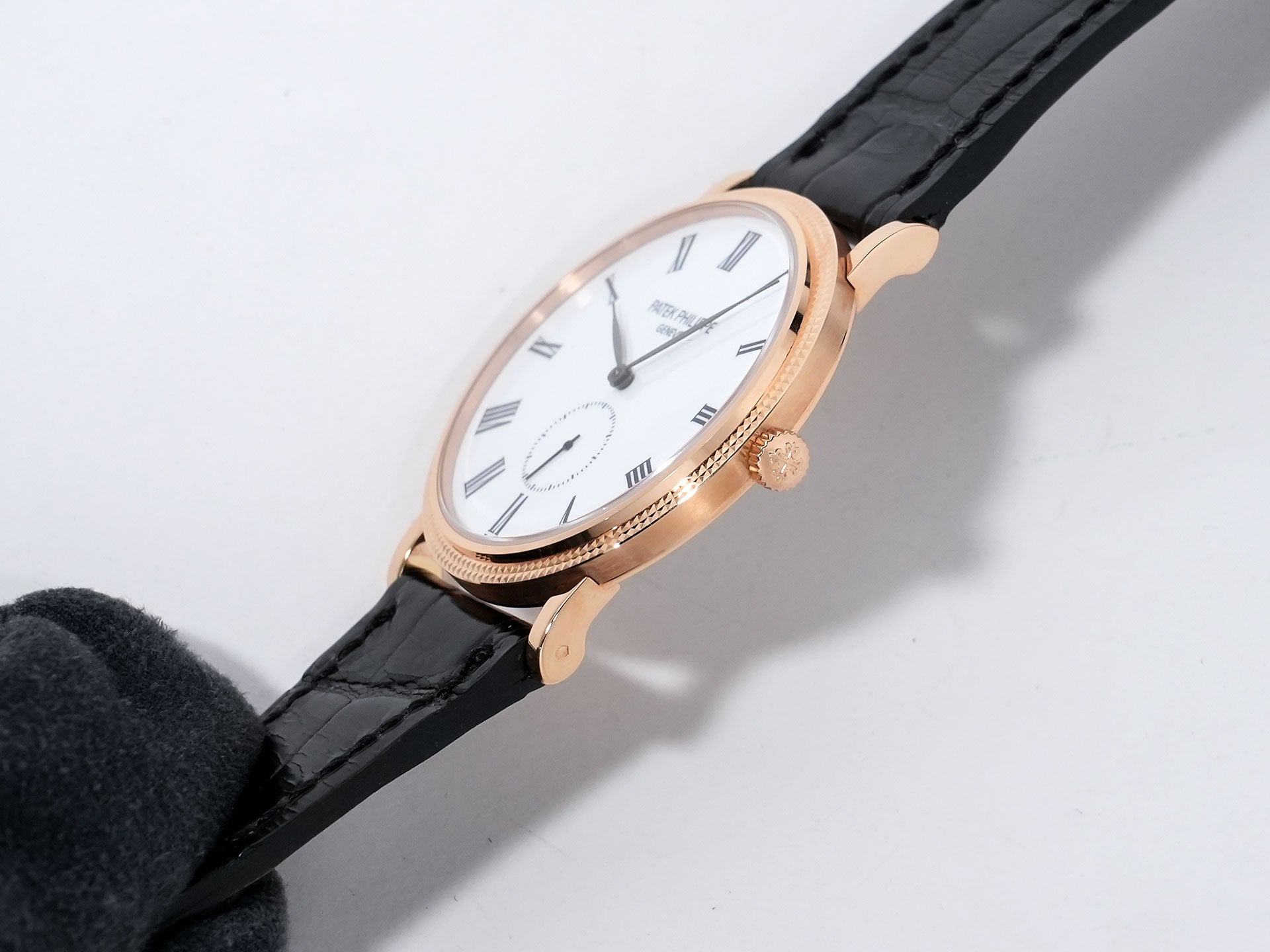 パテックフィリップ カラトラバ Ref.5116R-001 ローズゴールド エナメル文字盤 美中古 3i5223q6