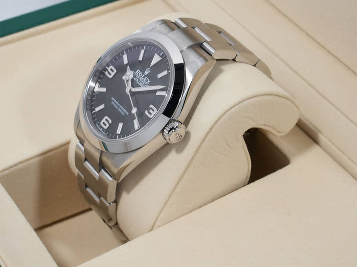 ロレックス エクスプローラー40 Ref.224270 ステンレススチール ブラック文字盤 オイスターブレスレット 中古 avhj2qrx