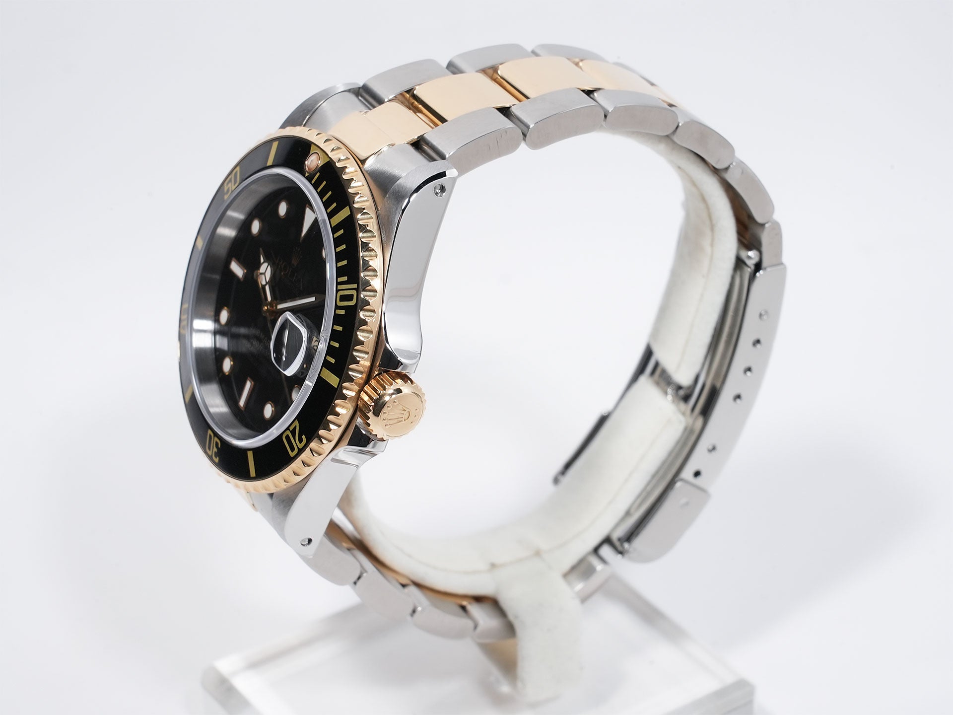 Rolex Submariner Date Ref.16613LN Stainless Steel/Yellow Gold Black Dial Used 2qv6yg5p