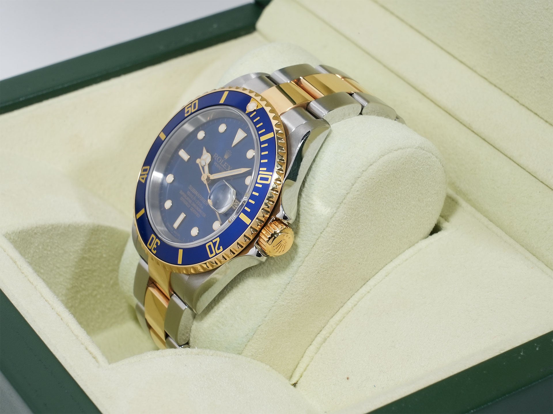 Rolex Submariner Date Ref. 16613 Stainless Steel/Yellow Gold Blue Dial Pre-owned yzsxoeva