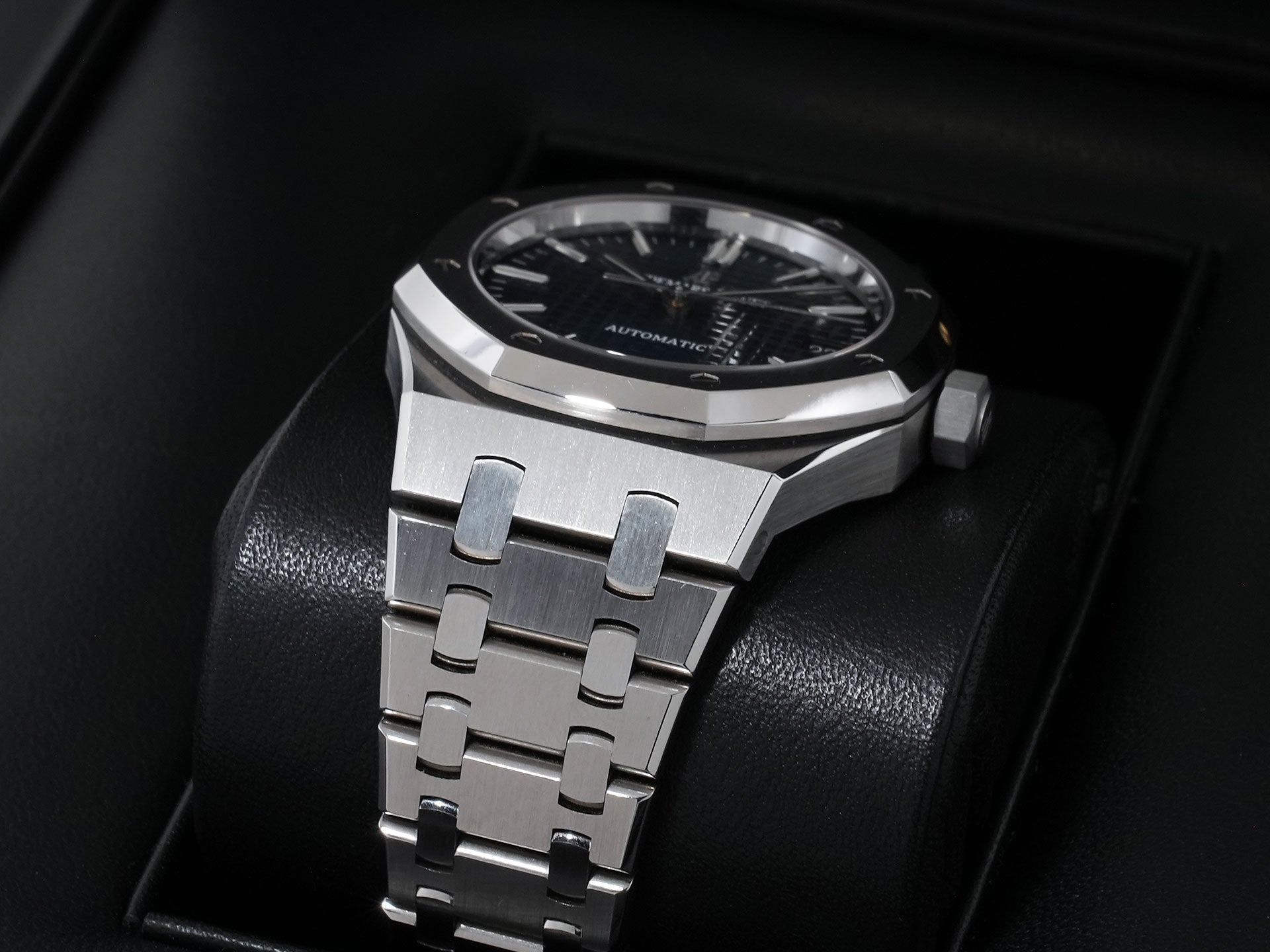 オーデマピゲ ロイヤルオーク Ref.15450ST.OO.1256ST.03 ステンレススチール ブルー文字盤 美中古 f5y3qzog