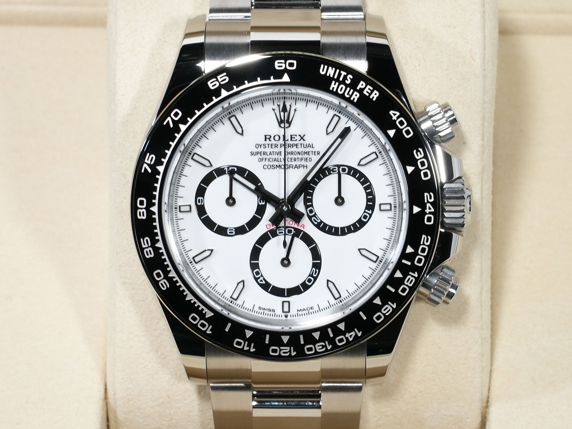 ロレックス デイトナ Ref.126500LN ステンレススチール ホワイト文字盤 未使用 behmkhwr