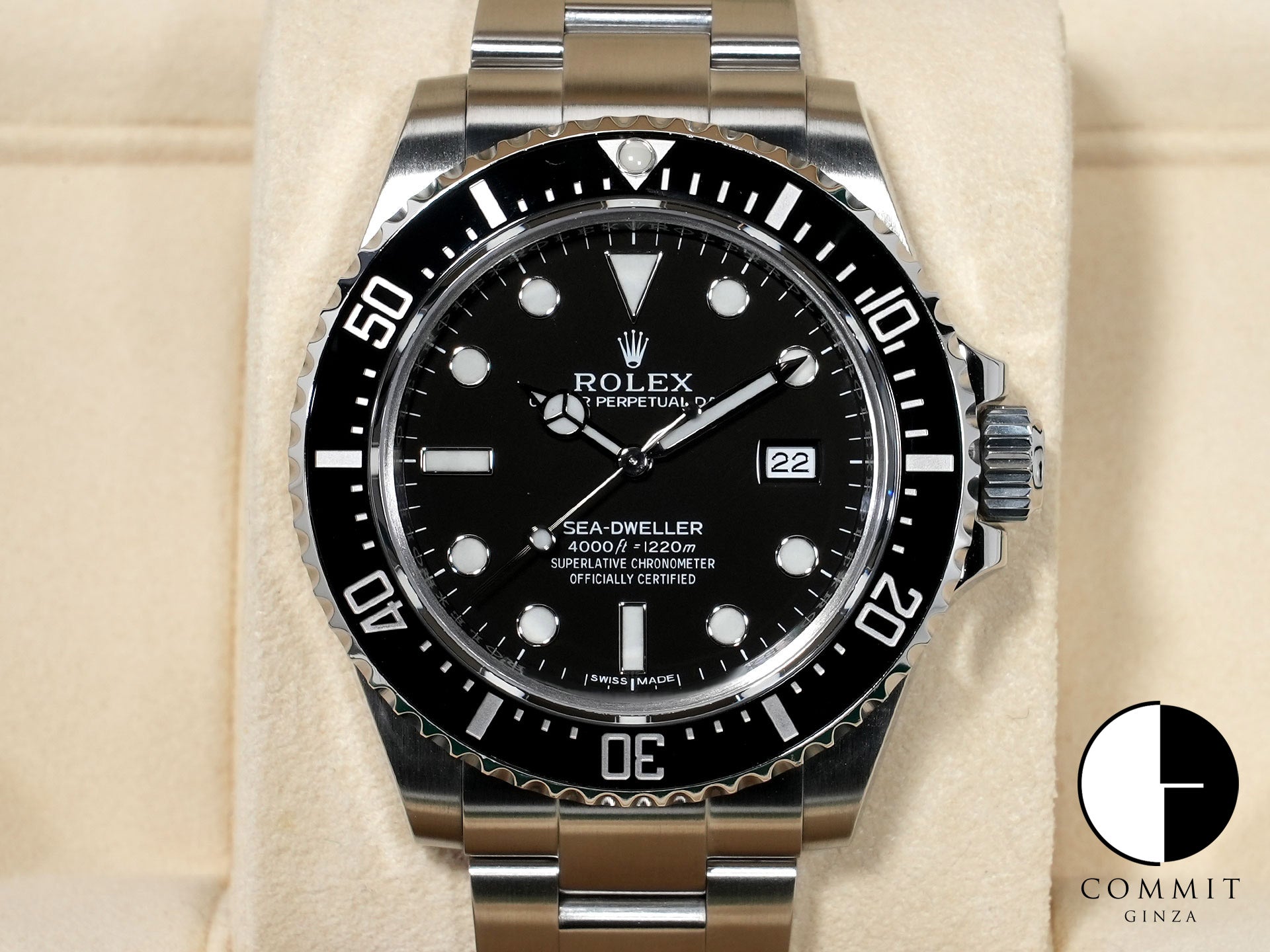 ロレックス シードゥエラー 4000 Ref.116600 ステンレススチール ブラック文字盤 美中古 aq6hpr94