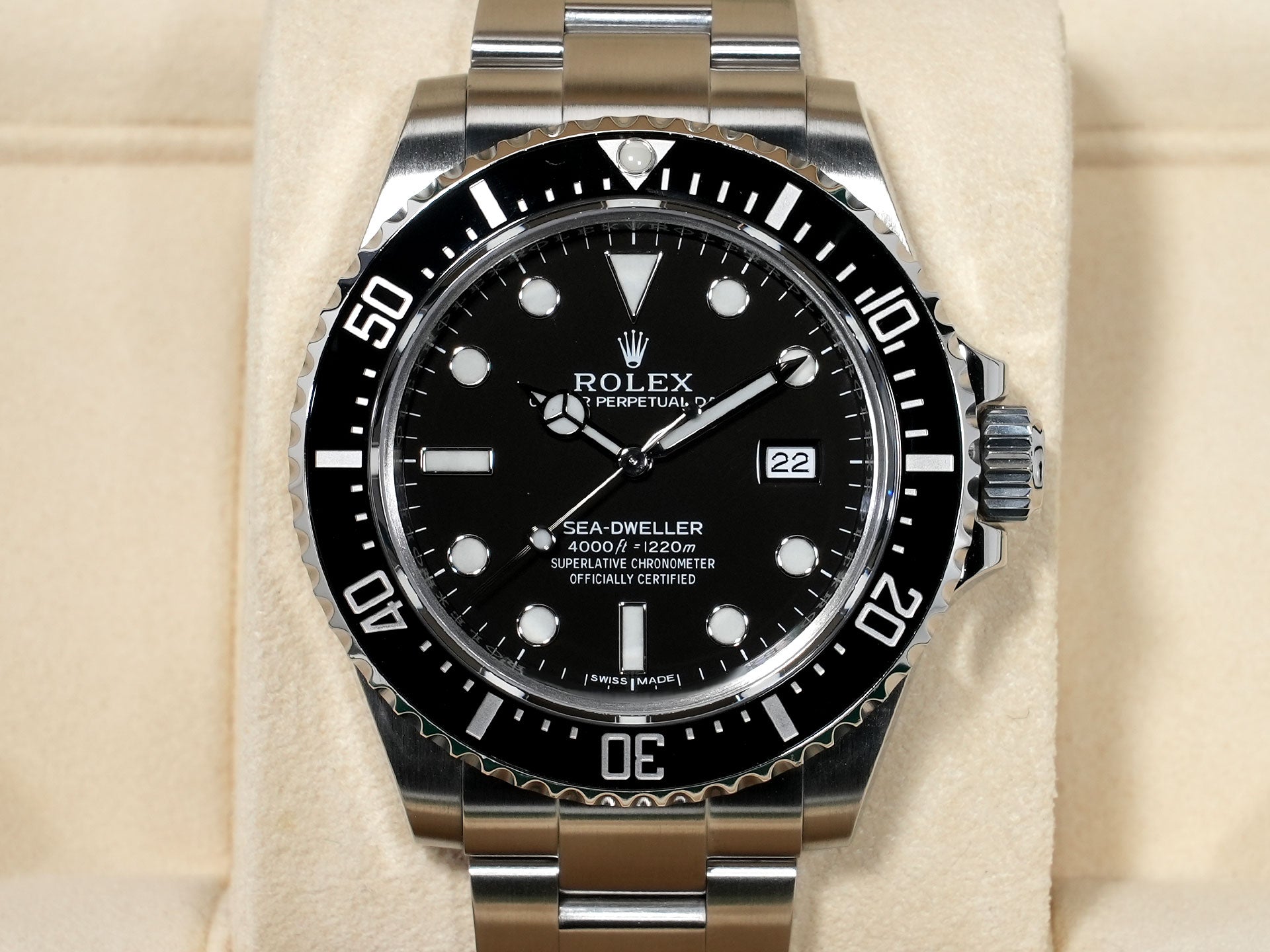 ロレックス シードゥエラー 4000 Ref.116600 ステンレススチール ブラック文字盤 美中古 aq6hpr94