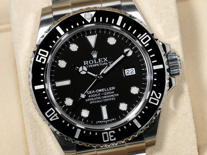 ロレックス シードゥエラー 4000 Ref.116600 ステンレススチール ブラック文字盤 美中古 aq6hpr94