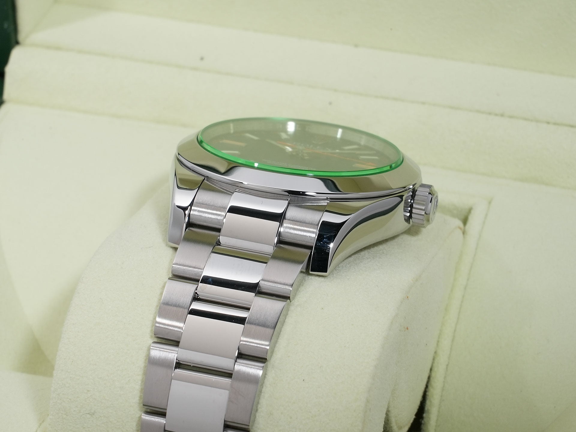 ロレックス ミルガウス Ref.116400GV ステンレススチール ブラック文字盤 美中古 6r6324w3