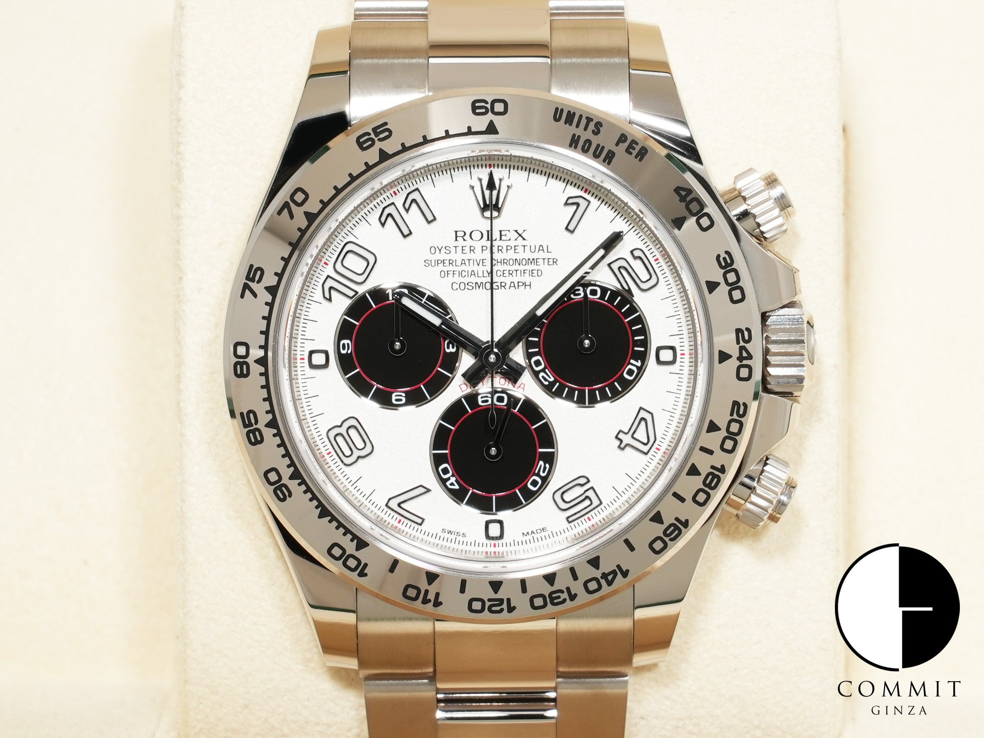 ロレックス デイトナ Ref.116509 ホワイトゴールド ホワイトアラビア文字盤 未使用 bgoohis2