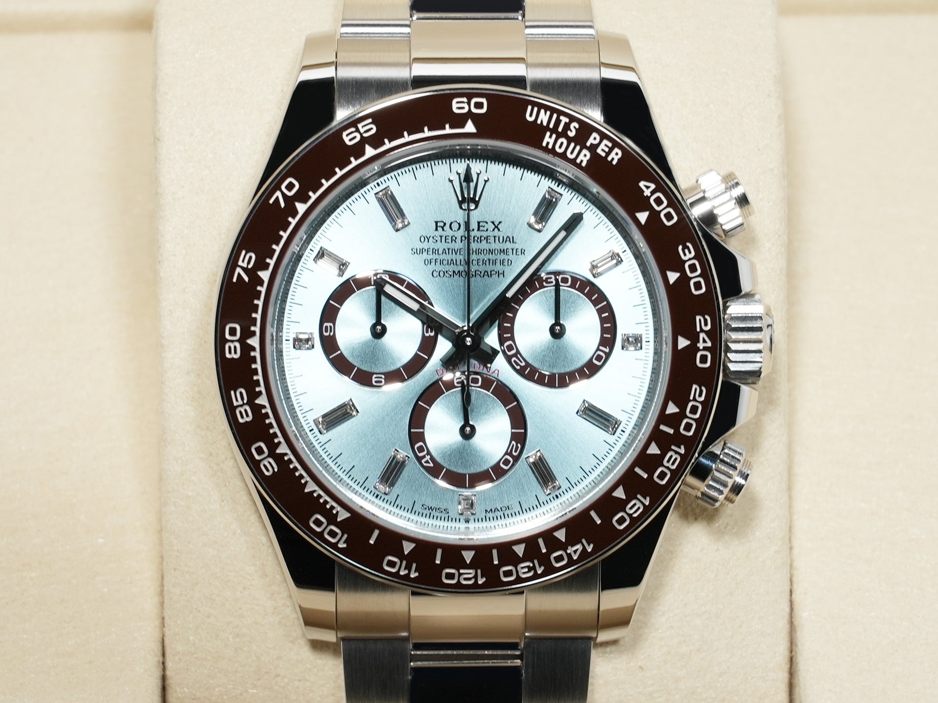 ロレックス デイトナ Ref.126506A プラチナ アイスブルーx11Pダイヤ文字盤 未使用 rkamcsat