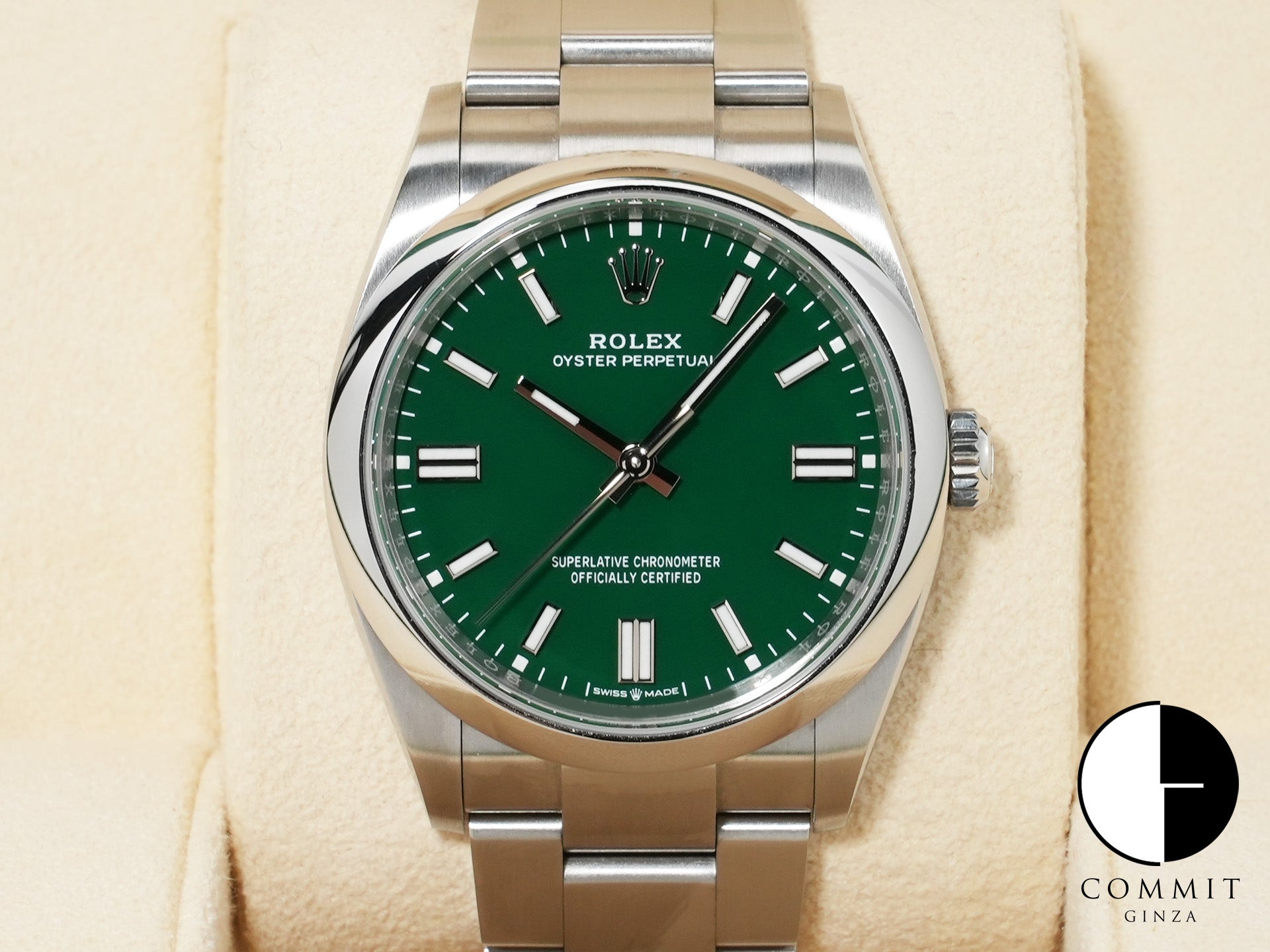 ロレックス オイスターパーペチュアル36 Ref.126000 ステンレススチール グリーン文字盤 中古 f6xgciav