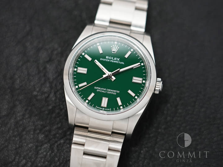 ロレックス オイスターパーペチュアル36 Ref.126000 ステンレススチール グリーン文字盤 中古 f6xgciav