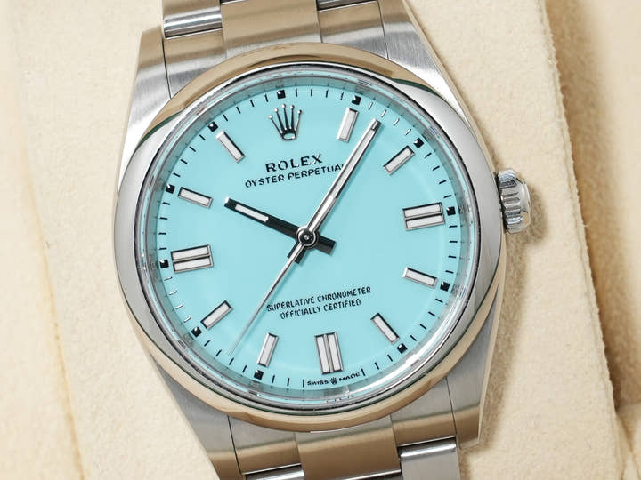 ロレックス オイスターパーペチュアル36 Ref.126000 ステンレススチール ターコイズ文字盤 中古 utr6hvta