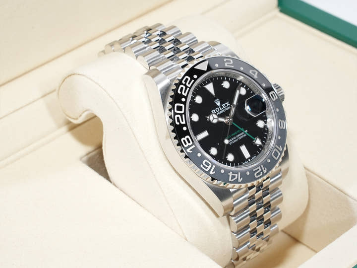 ロレックス GMTマスターII Ref.126710GRNR ステンレススチール ブラック文字盤 ジュビリーブレスレット 未使用 w543bes3