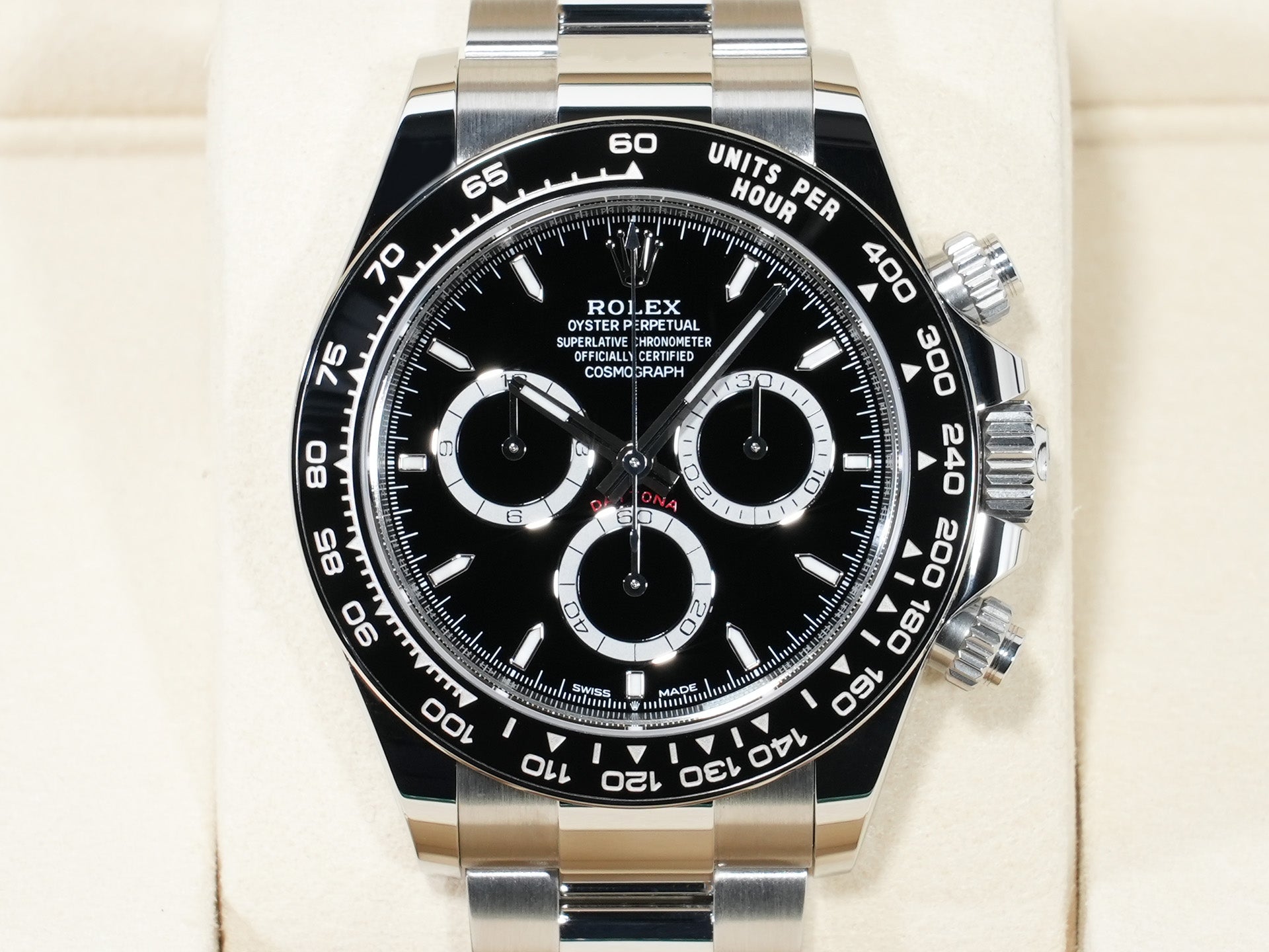 ロレックス デイトナ Ref.126500LN ステンレススチール ブラック文字盤 未使用 zbyp7uzq