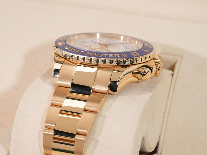 Rolex Yacht-Master II Ref. 116688 Yellow Gold White Dial Excellent Used Condition dxjc9be7