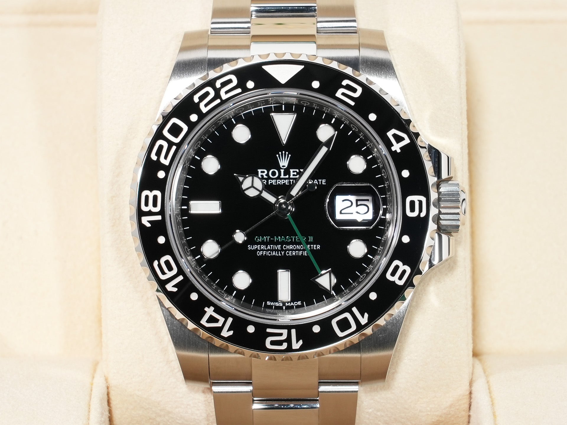 ロレックス GMTマスターII Ref.116710LN ステンレススチール ブラック文字盤 オイスターブレスレット 未使用 7gi7ext9