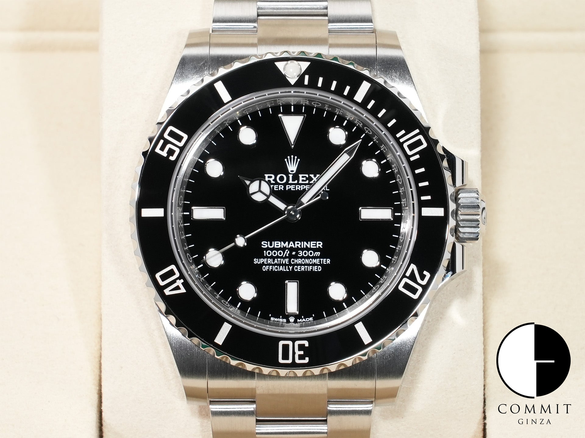 ロレックス サブマリーナー ノンデイト Ref.124060 ステンレススチール ブラック文字盤 未使用 d4dpy8eh