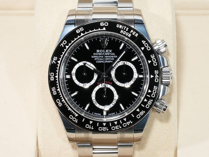 ロレックス デイトナ Ref.126500LN ステンレススチール ブラック文字盤 未使用 26h2tahr