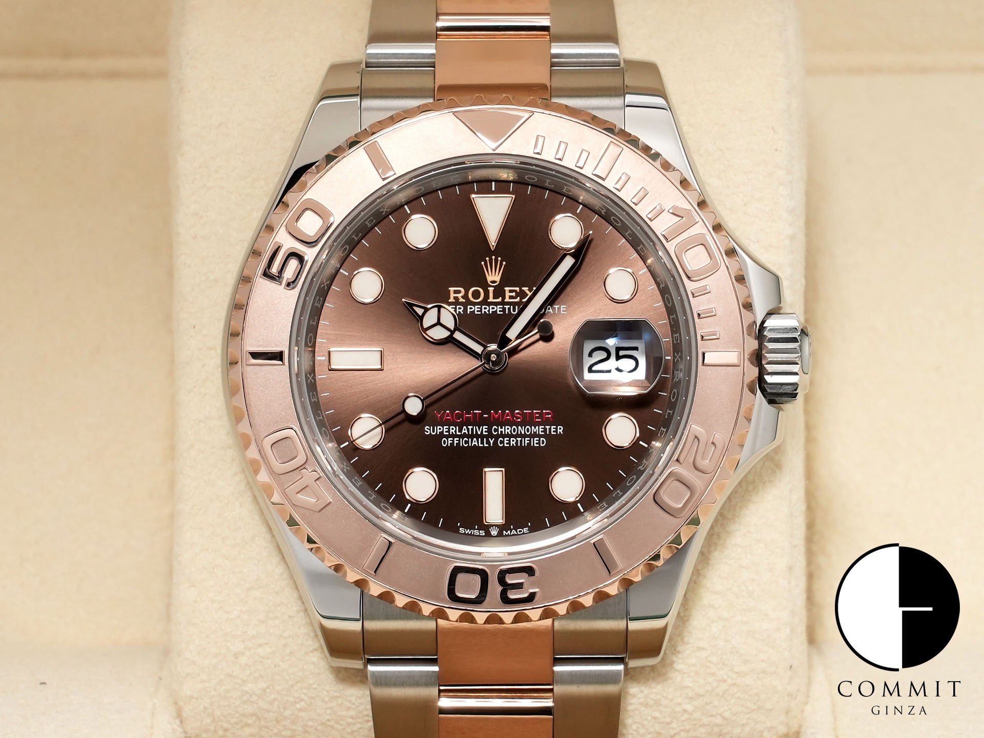ロレックス ヨットマスター40 Ref.126621 ステンレススチール/エバーローズゴールド チョコレート文字盤 美中古 9vbcidp4