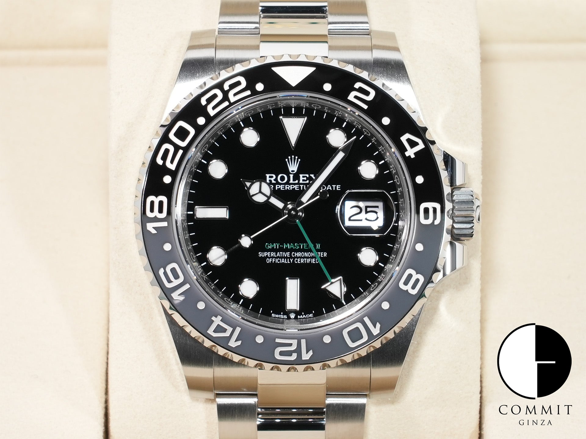 ロレックス GMTマスターII Ref.126710GRNR ステンレススチール ブラック文字盤 オイスターブレスレット 未使用 m8opqswq