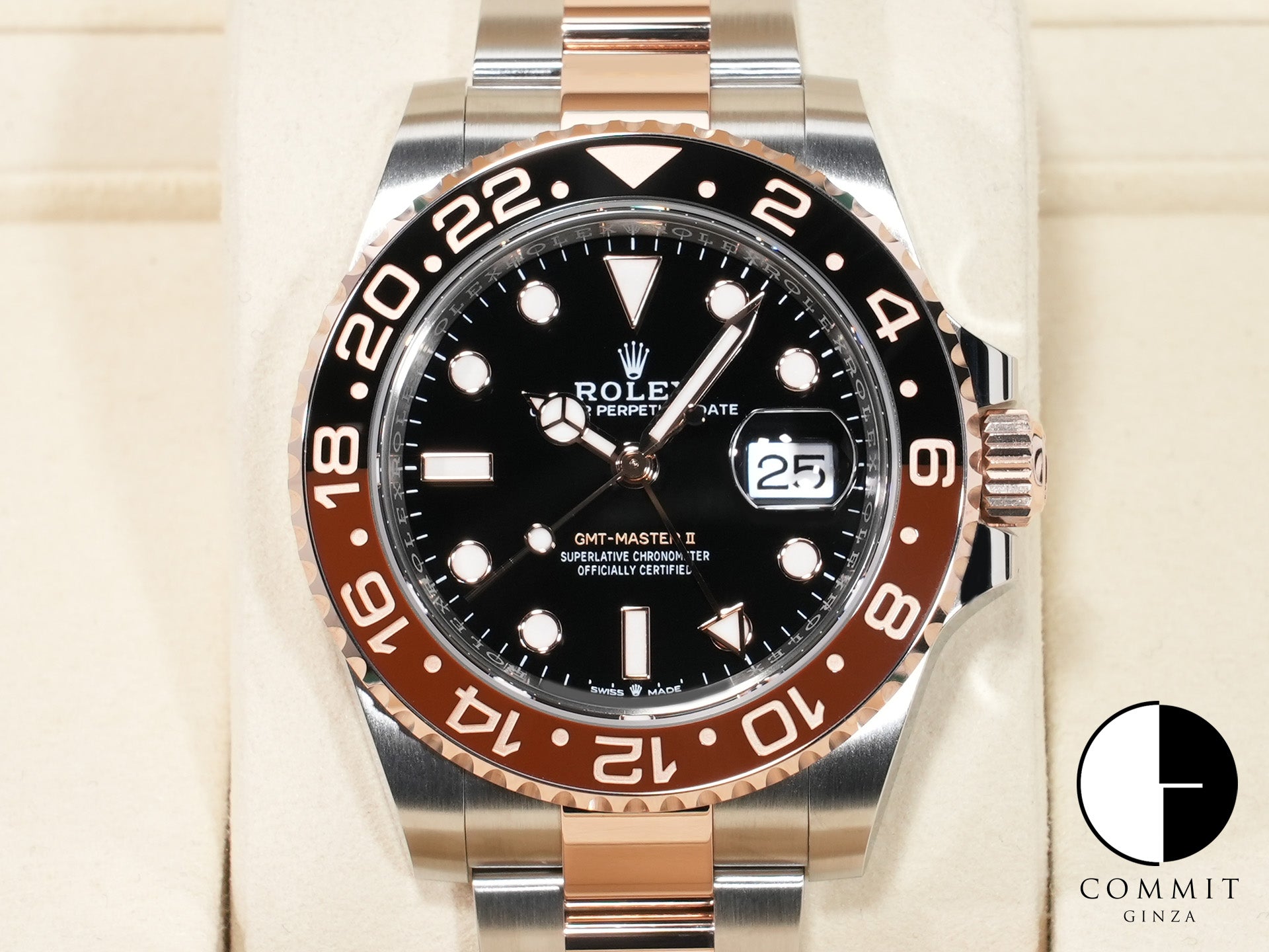 ロレックス GMTマスターII Ref.126711CHNR ステンレススチール/エバーローズゴールド ブラック文字盤 オイスターブレスレット 未使用 8zwd3wou