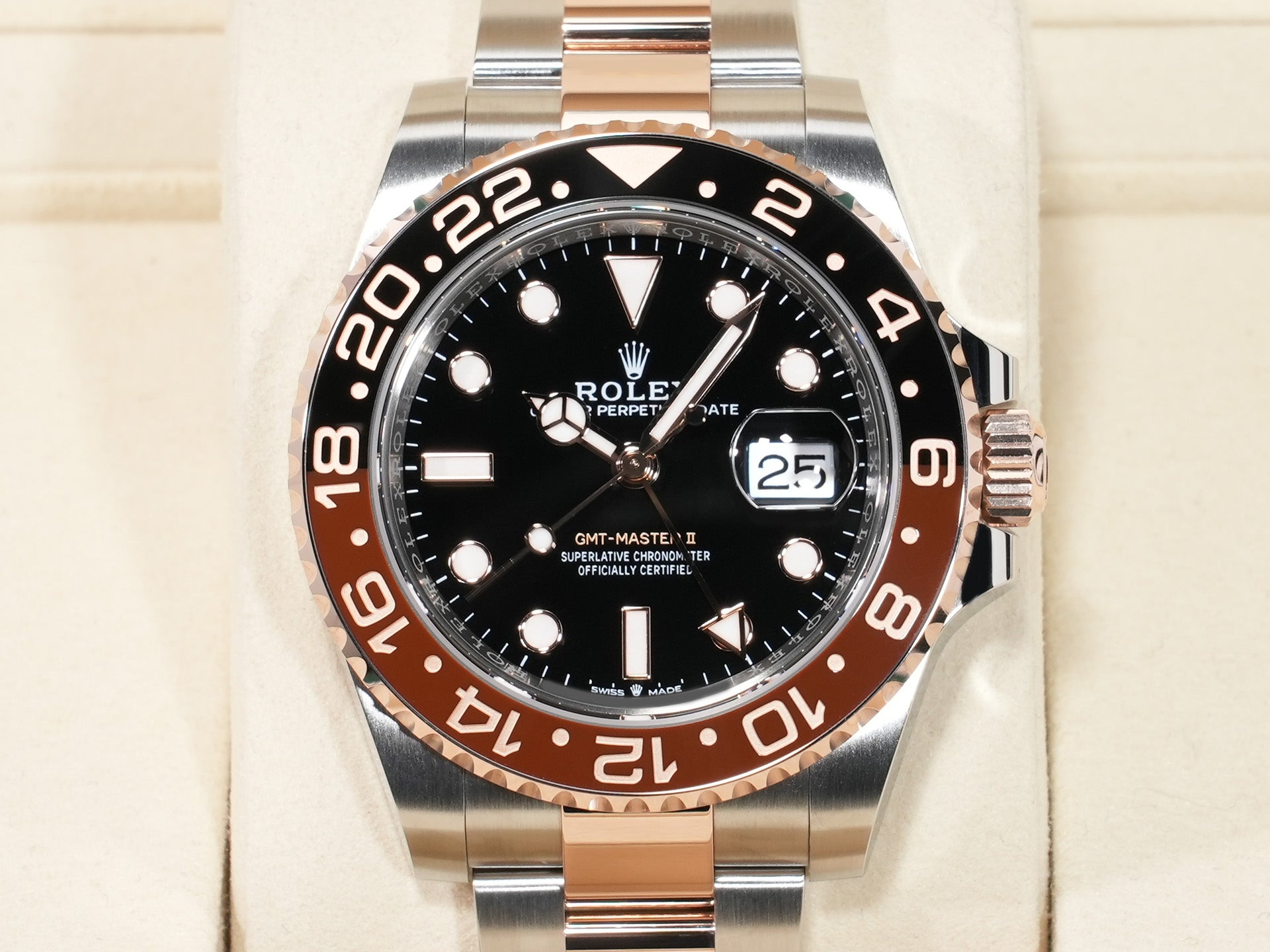ロレックス GMTマスターII Ref.126711CHNR ステンレススチール/エバーローズゴールド ブラック文字盤 オイスターブレスレット 未使用 8zwd3wou