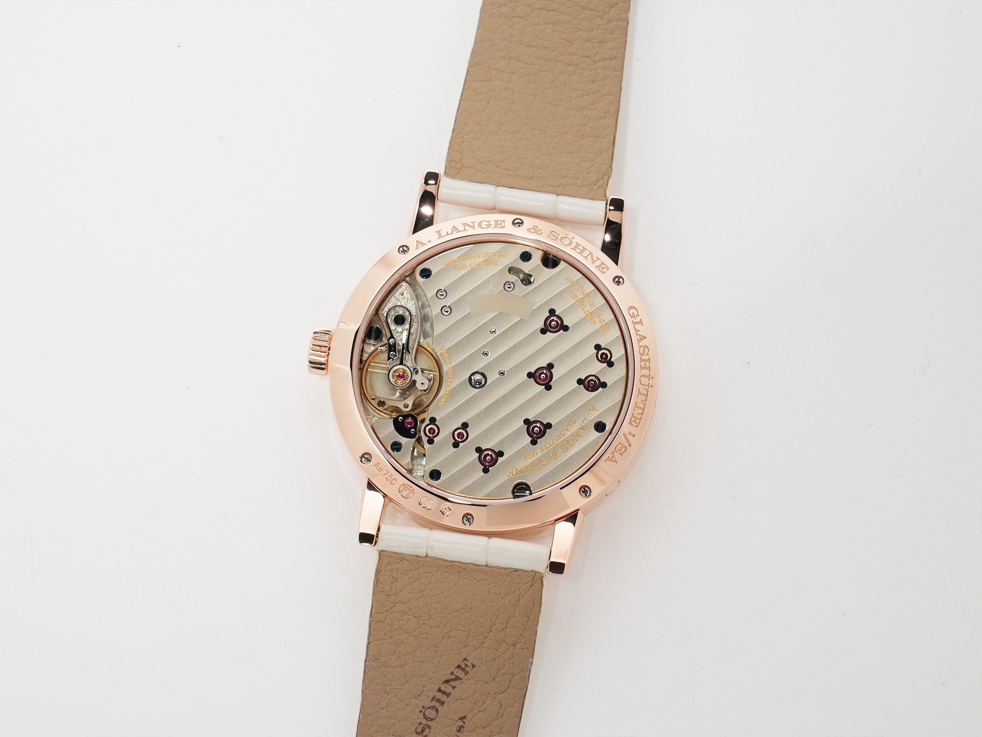 A.ランゲ＆ゾーネ リトル ランゲ1 ムーンフェイズ Ref.182.030 ピンクゴールド シルバー文字盤 美品 htumfan4