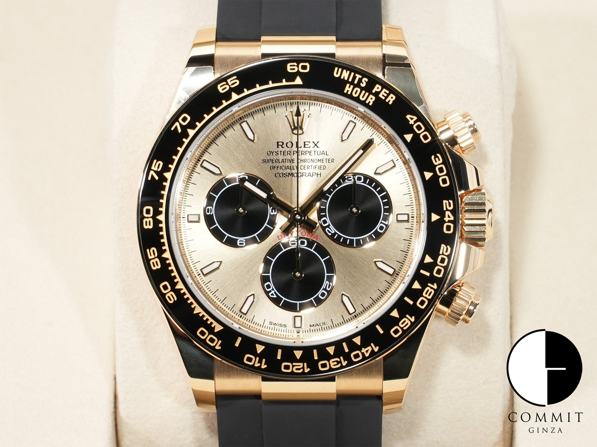 ロレックス デイトナ Ref.126518LN イエローゴールド ゴールデンxブライトブラック文字盤 未使用 5sm2dz4z