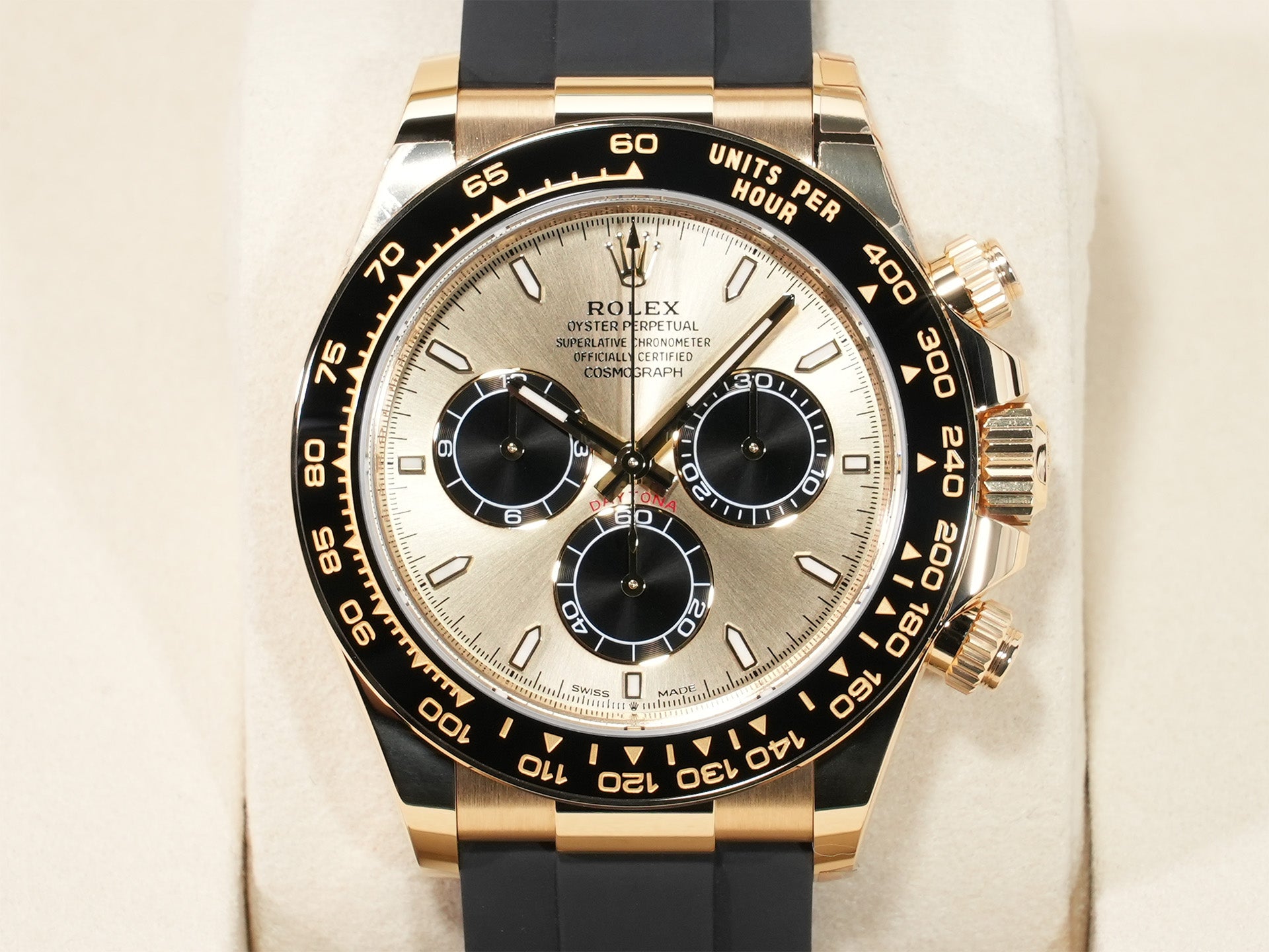 ロレックス デイトナ Ref.126518LN イエローゴールド ゴールデンxブライトブラック文字盤 未使用 5sm2dz4z