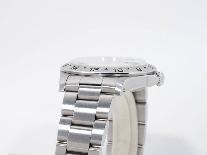 ロレックス エクスプローラーII Ref.16570 ステンレススチール ホワイト文字盤 オイスターブレスレット 中古 zfuhhy73