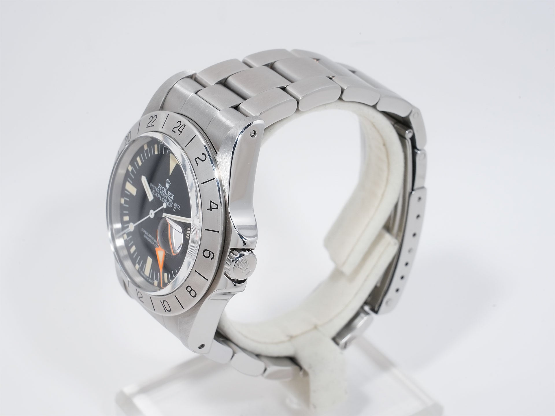 Rolex Explorer II Ref. 1655 Stainless Steel Black Dial Oyster Bracelet Used k9qko3wv