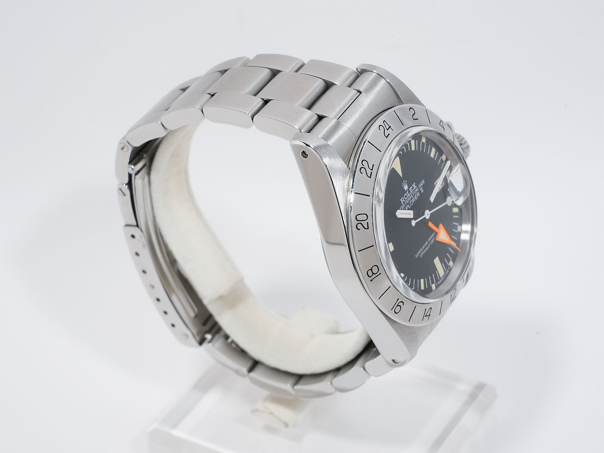 Rolex Explorer II Ref. 1655 Stainless Steel Black Dial Oyster Bracelet Used k9qko3wv
