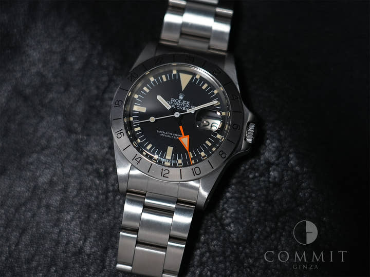 Rolex Explorer II Ref. 1655 Stainless Steel Black Dial Oyster Bracelet Used k9qko3wv