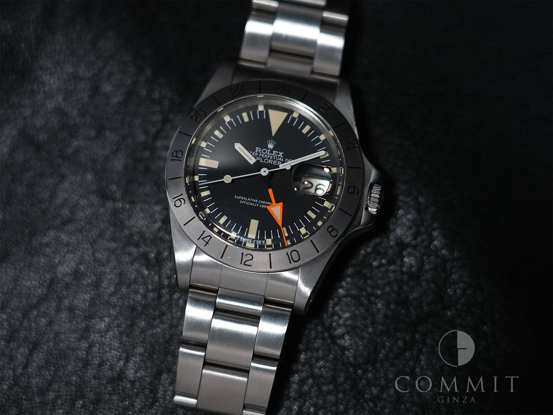 Rolex Explorer II Ref. 1655 Stainless Steel Black Dial Oyster Bracelet Used k9qko3wv
