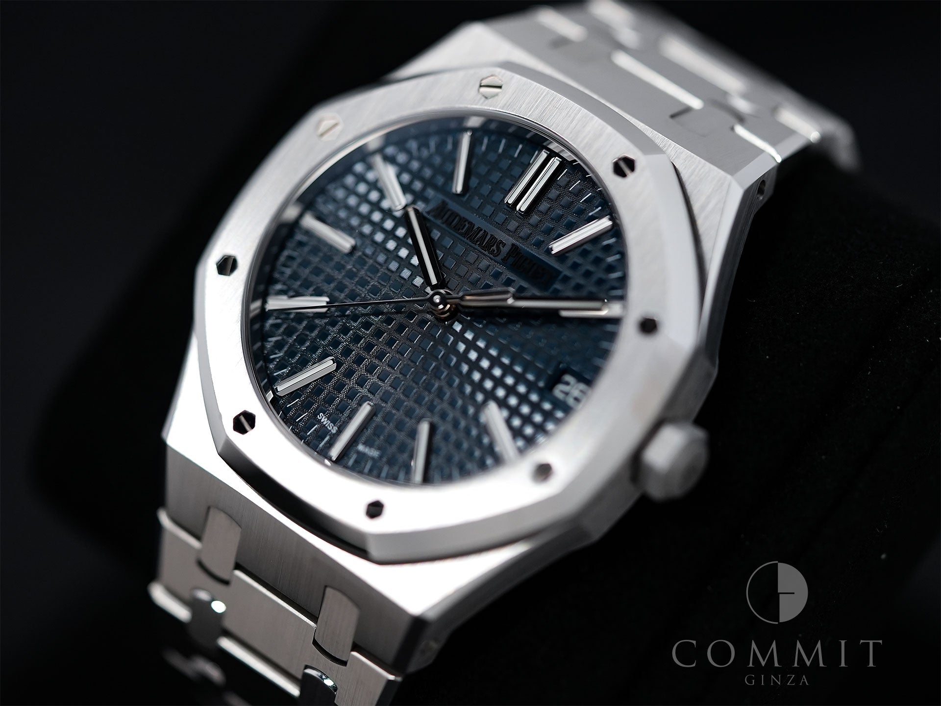 オーデマピゲ ロイヤルオーク Ref.15510ST.OO.1320ST.06 ステンレススチール ナイトブルー文字盤 美中古 kjq5ss4n