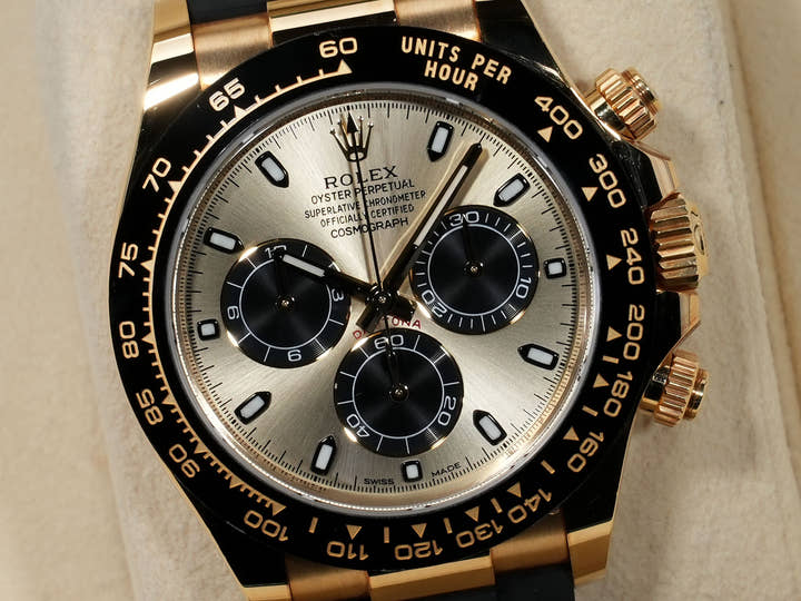 ロレックス デイトナ Ref.116518LN イエローゴールド シャンパンxブラック文字盤 美品 b5vvktjz