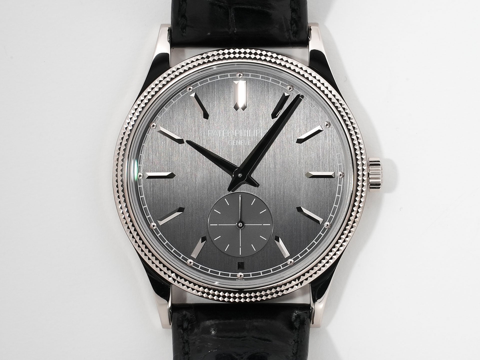 パテックフィリップ カラトラバ Ref.6119G-001 ホワイトゴールド グレー文字盤 極美品 pwub86mz