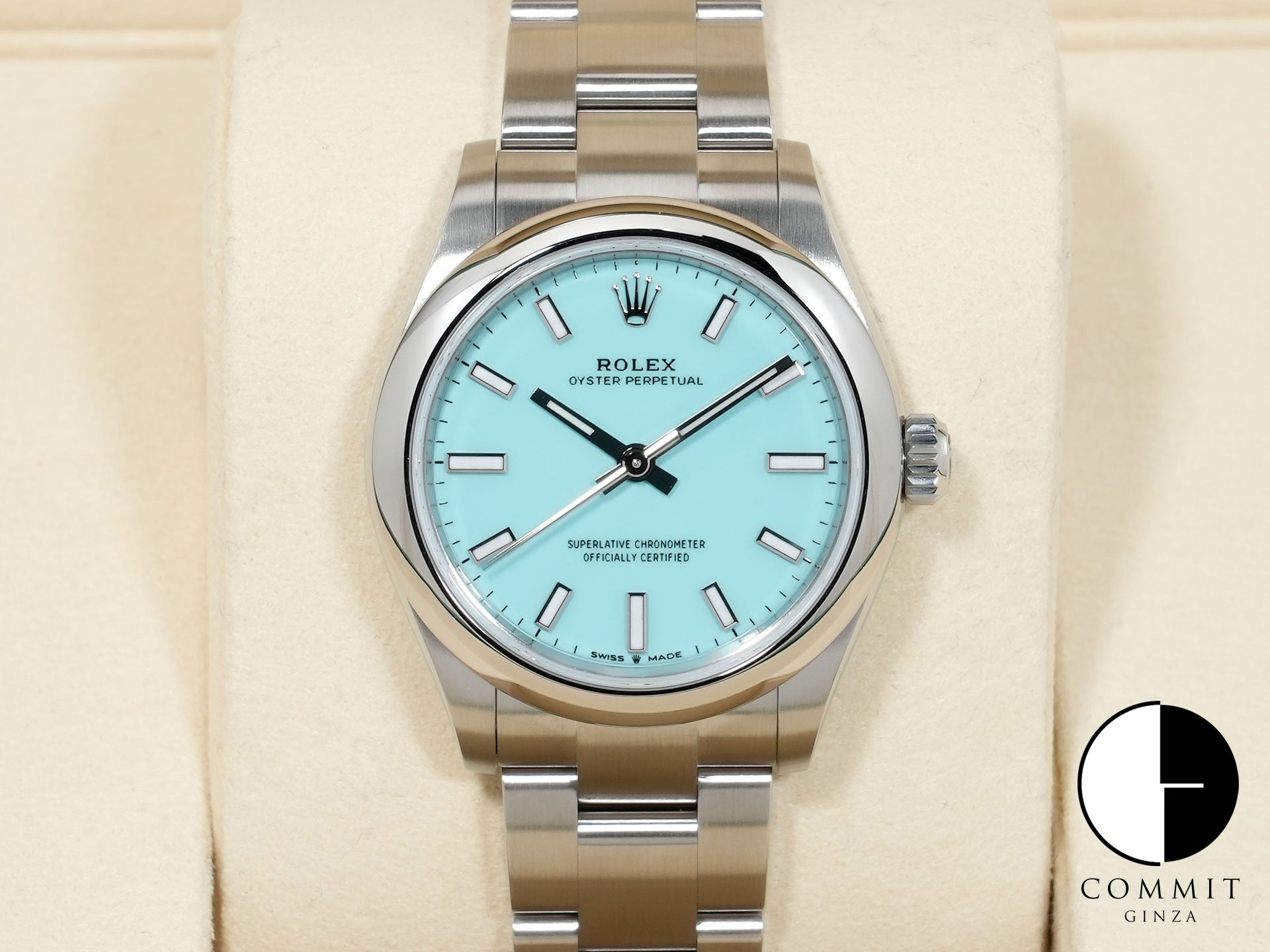 ロレックス オイスターパーペチュアル31 Ref.277200 ステンレススチール ターコイズ文字盤 未使用 8wqs8m85