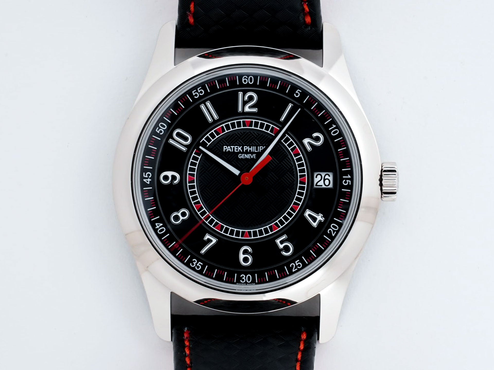 パテックフィリップ カラトラバ Ref.6007G-010 ホワイトゴールド エボニーブラック文字盤 未使用 uxvhbu7c