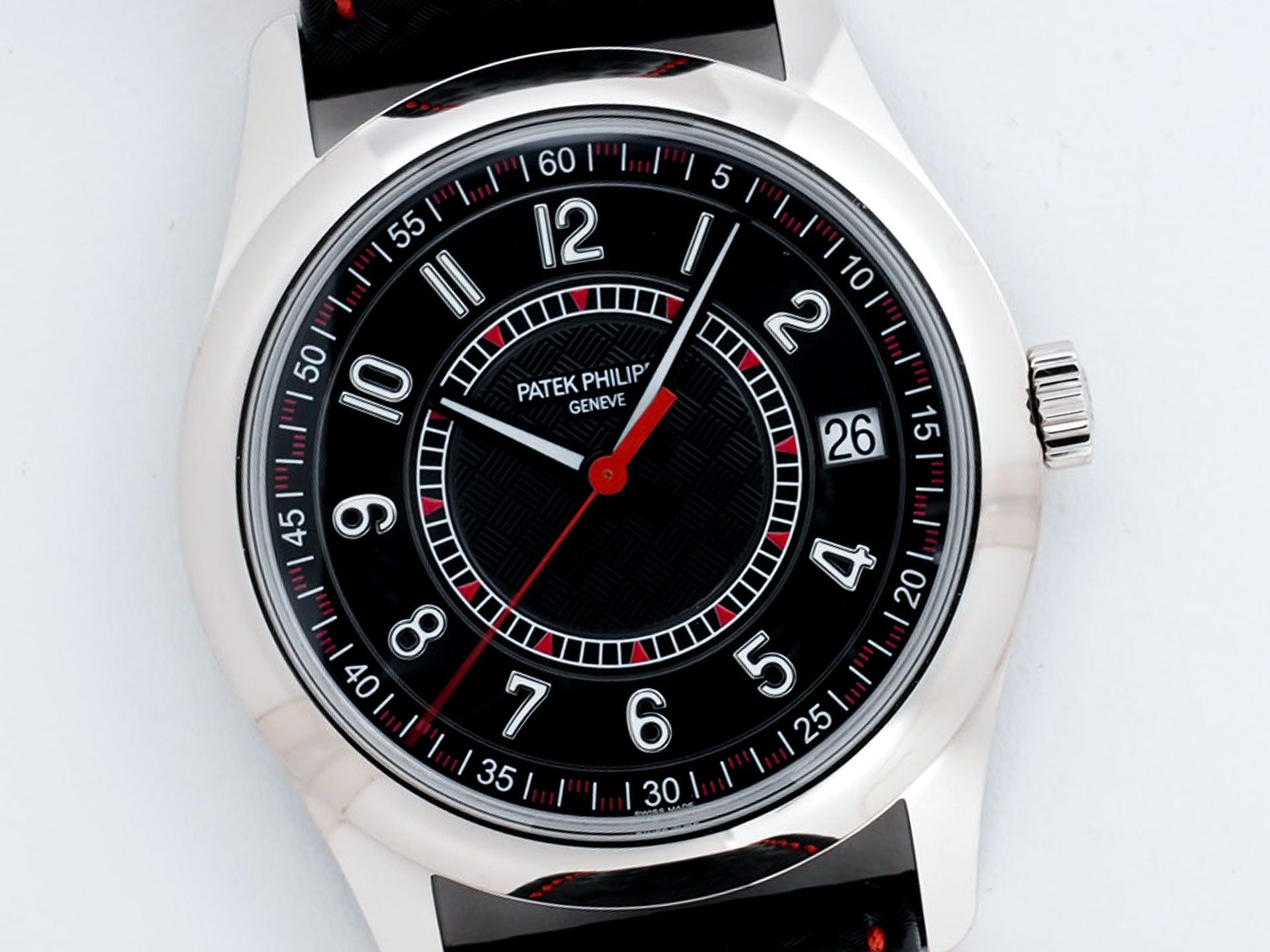 パテックフィリップ カラトラバ Ref.6007G-010 ホワイトゴールド エボニーブラック文字盤 未使用 uxvhbu7c