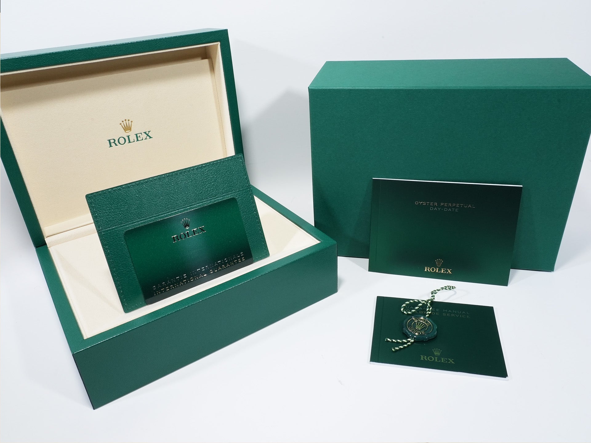 Rolex Day-Date 40 Ref.228238 Yellow Gold Green Dial Unused 3o968nbc