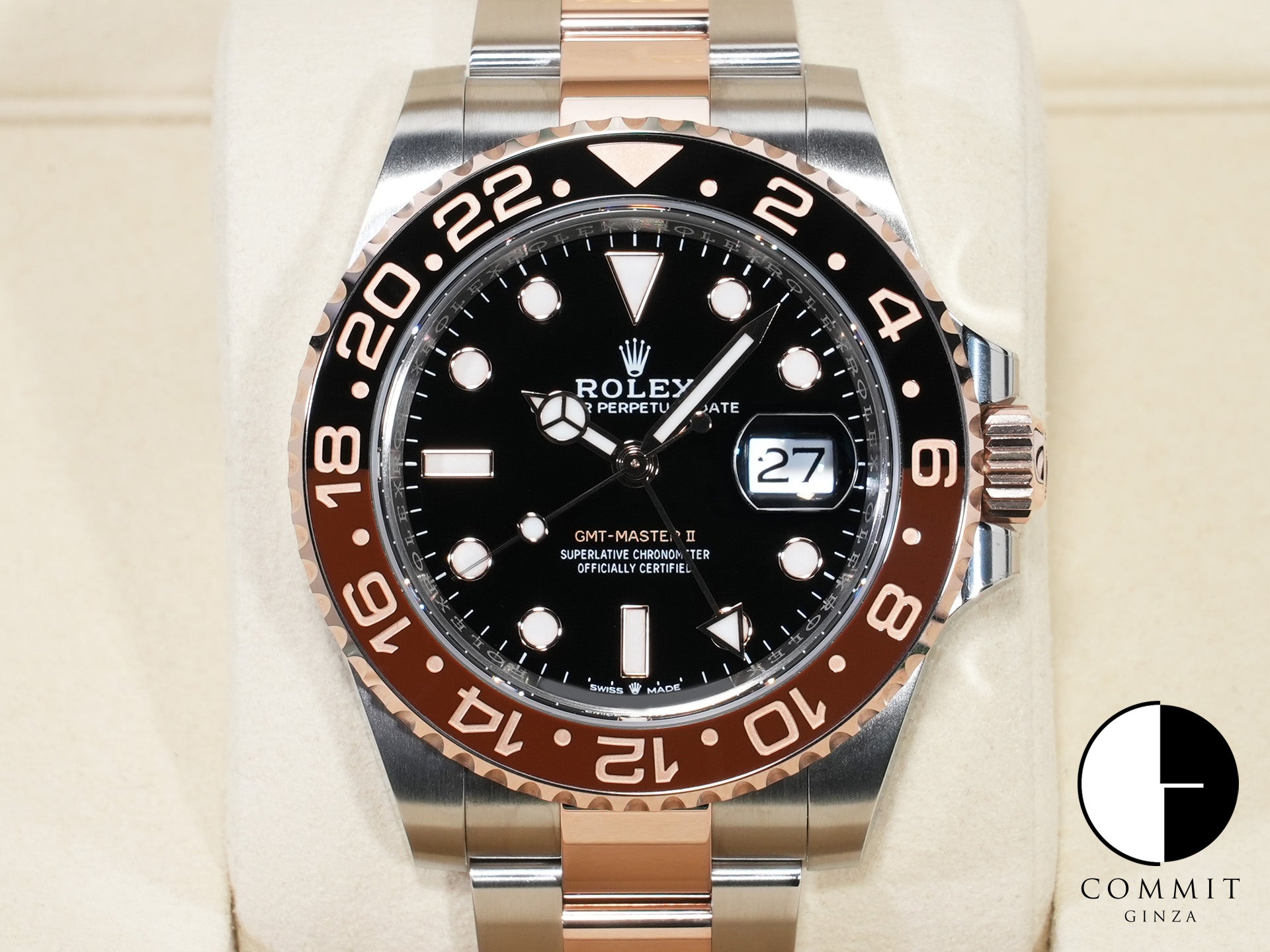 ロレックス GMTマスターII Ref.126711CHNR ステンレススチール/エバーローズゴールド ブラック文字盤 オイスターブレスレット 未使用 833rim6g