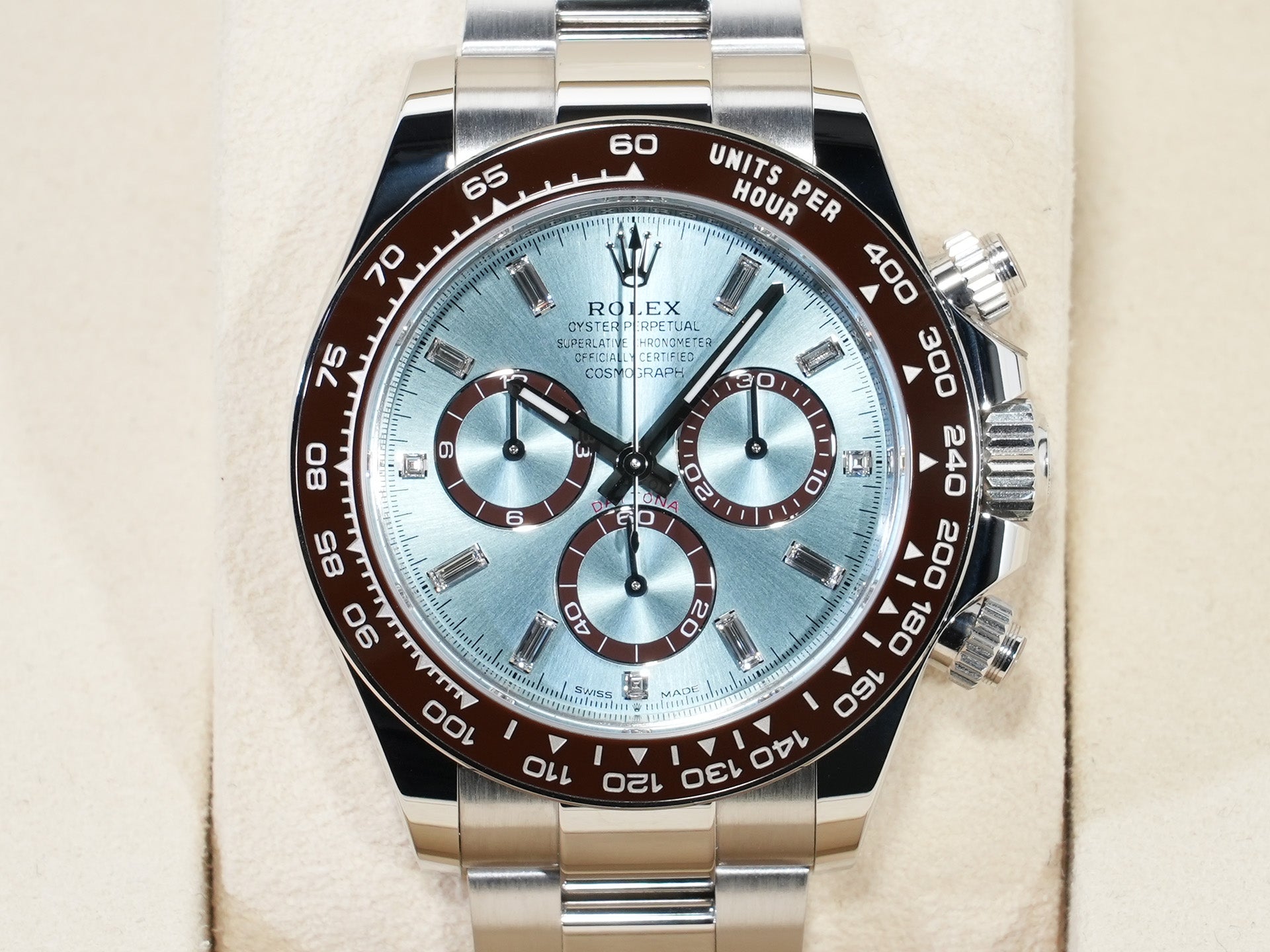 ロレックス デイトナ Ref.126506A プラチナ アイスブルーx11Pダイヤ文字盤 未使用 w4f37r3p