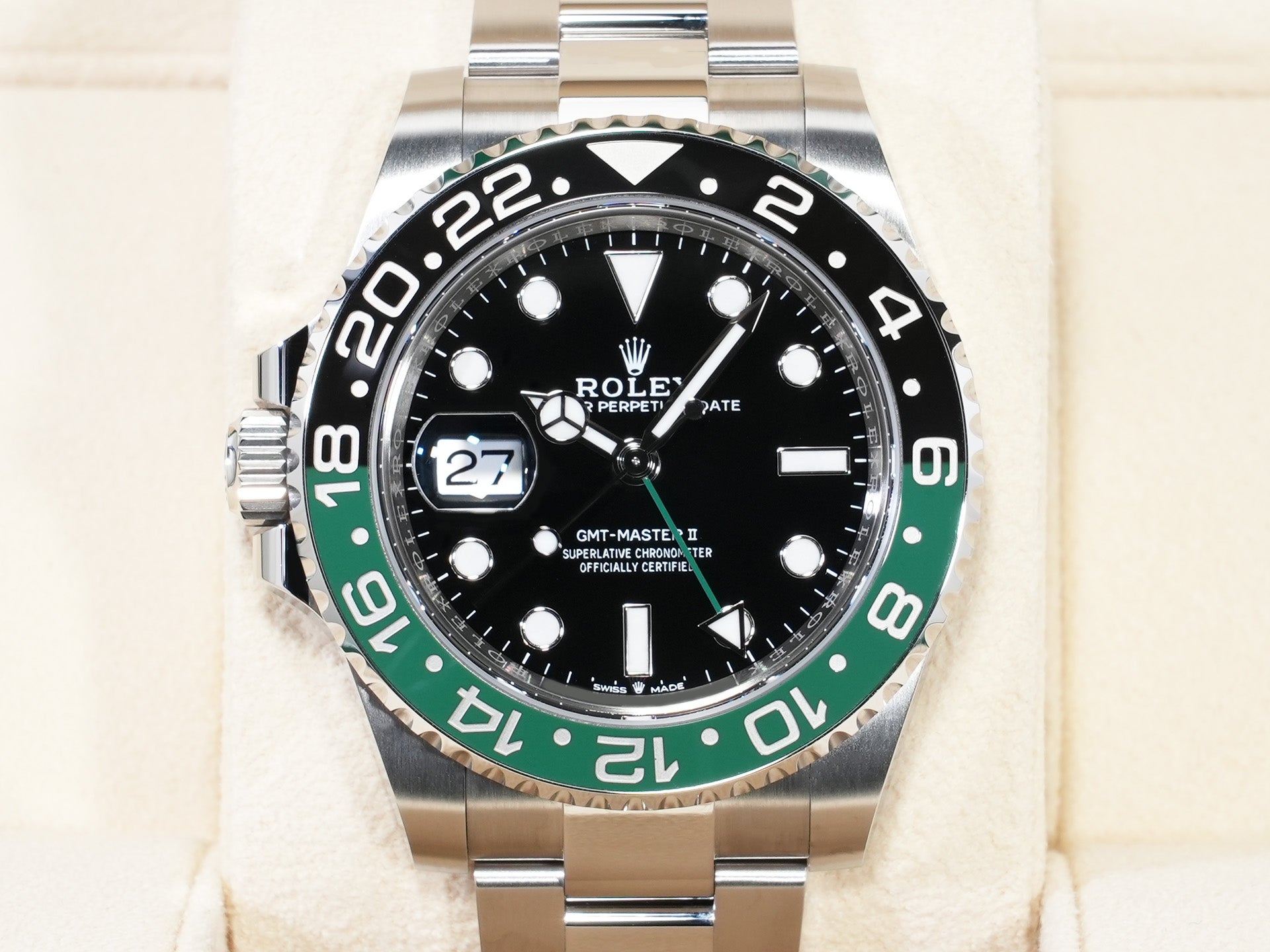 ロレックス GMTマスターII Ref.126720VTNR ステンレススチール ブラック文字盤 オイスターブレスレット 美品 rdtfjwhg