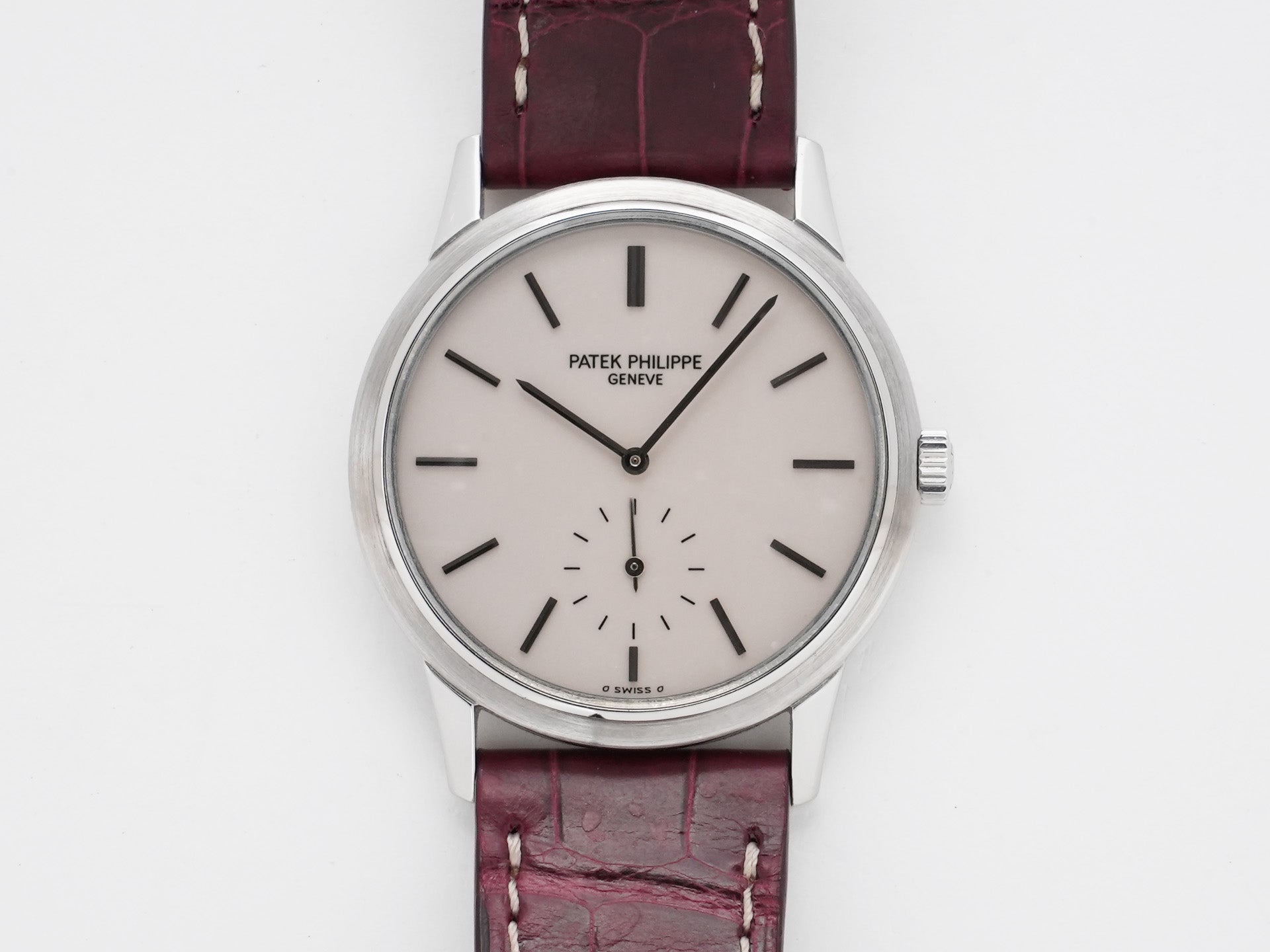 パテックフィリップ カラトラバ Ref.3718 ステンレススチール アイボリー文字盤 中古 njy94c2r