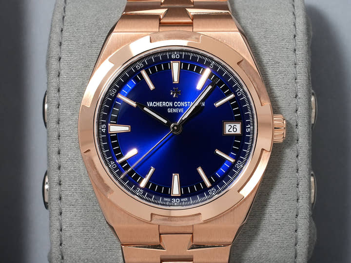ヴァシュロンコンスタンタン オーヴァーシーズ オートマティック Ref.4520V/210R-B705 ピンクゴールド ブルー文字盤 美品 wgkfzx8r