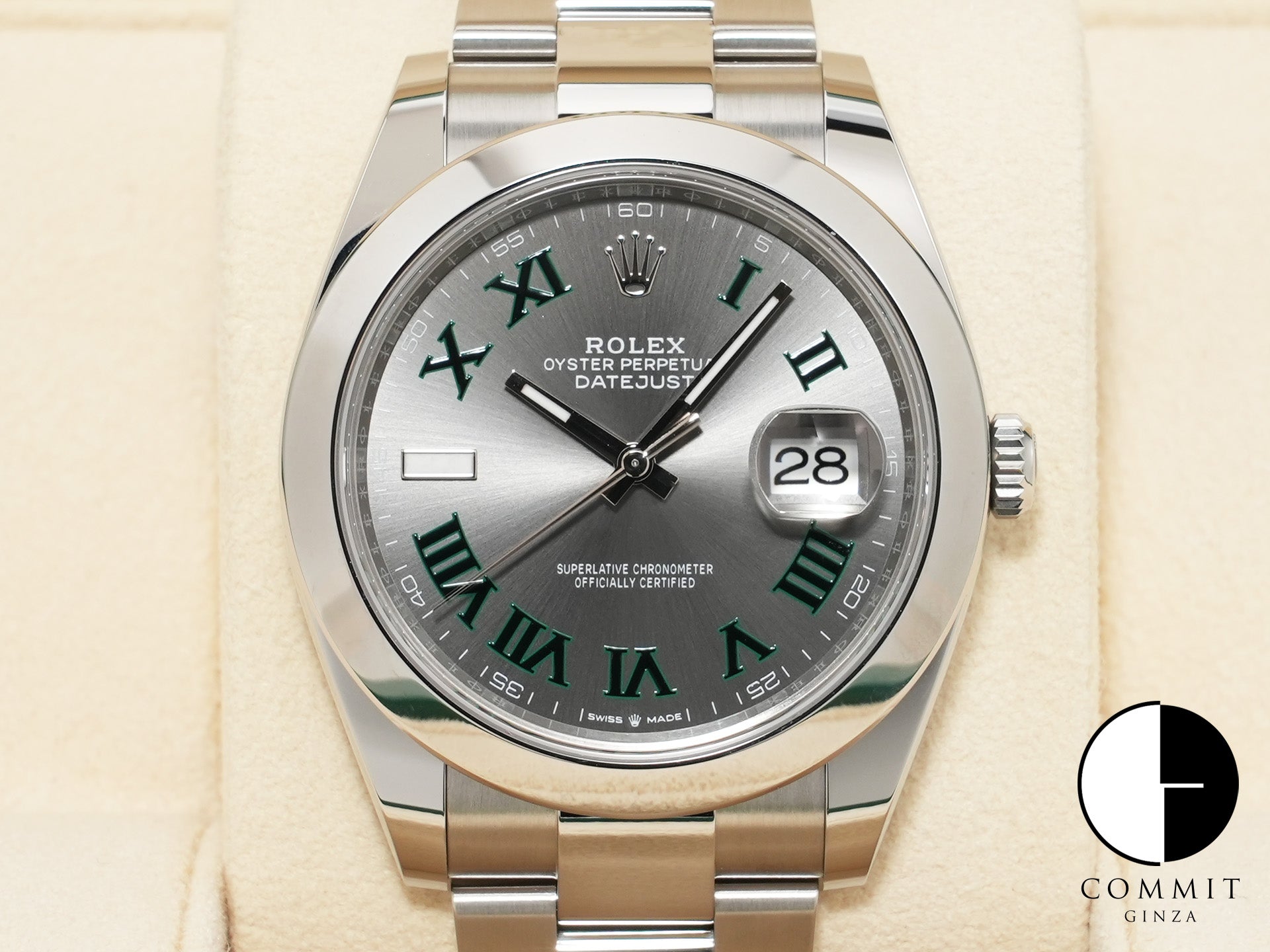 ロレックス デイトジャスト41 Ref.126300 ステンレススチール スレートローマン文字盤 オイスターブレスレット 未使用 z37wb8t9