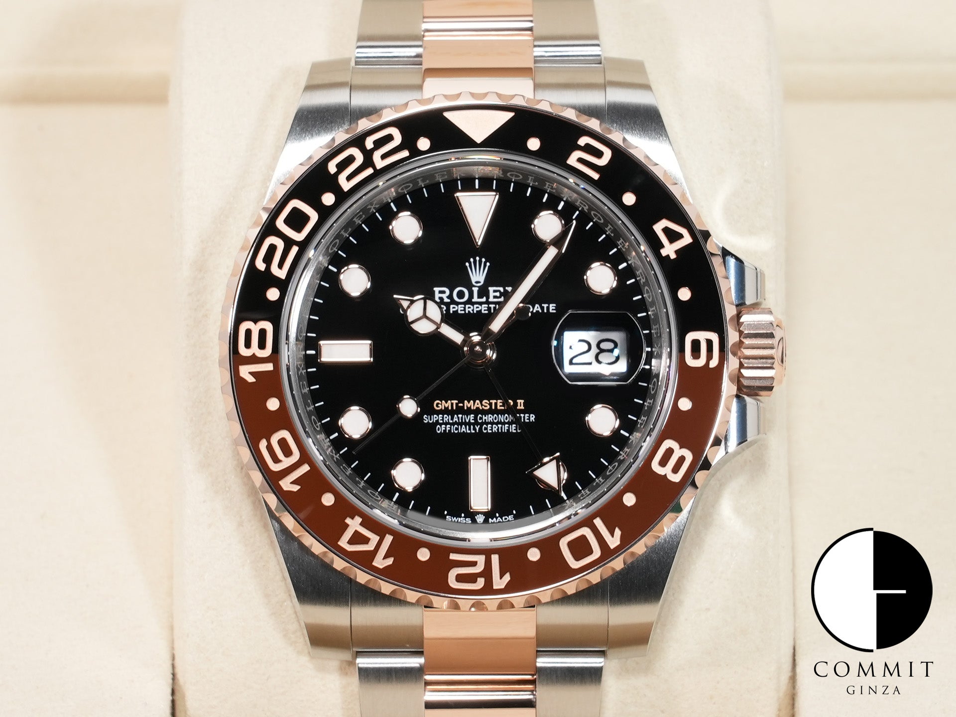 ロレックス GMTマスターII Ref.126711CHNR ステンレススチール/エバーローズゴールド ブラック文字盤 オイスターブレスレット 未使用 zg7npchm