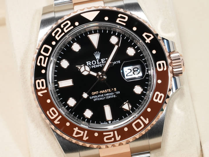 ロレックス GMTマスターII Ref.126711CHNR ステンレススチール/エバーローズゴールド ブラック文字盤 オイスターブレスレット 未使用 zg7npchm
