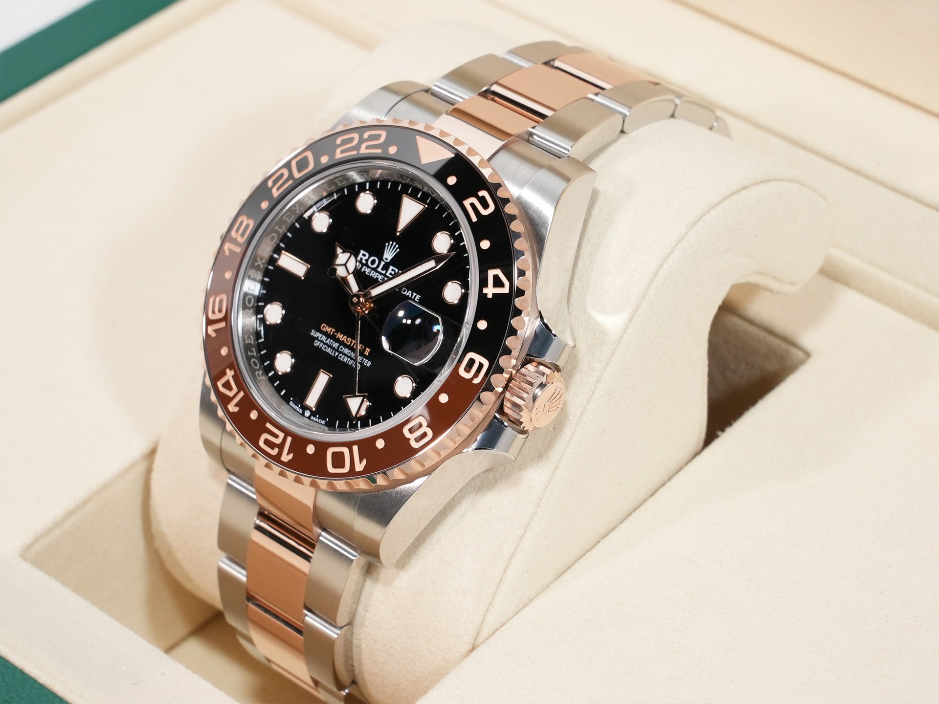 ロレックス GMTマスターII Ref.126711CHNR ステンレススチール/エバーローズゴールド ブラック文字盤 オイスターブレスレット 未使用 zg7npchm